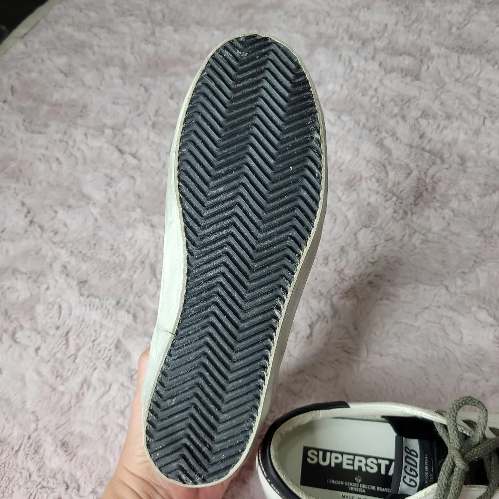 Golden Goose White and Black Sneakers - Picture 11 of 11
